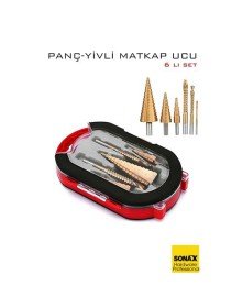 6'lı Titanyum Kaplama Kademeli Panç Matkap Ucu Seti – Metal, Ahşap ve Plastik için