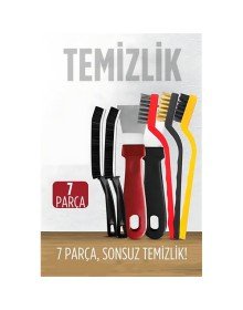 7 Parça Çok Amaçlı Temizlik Spatula ve Fırça Seti