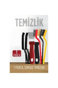 7 Parça Çok Amaçlı Temizlik Spatula ve Fırça Seti