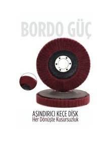 11 cm Endüstriyel Aşındırıcı Keçe Disk – 22 mm İç Çaplı Zımpara Fırçası
