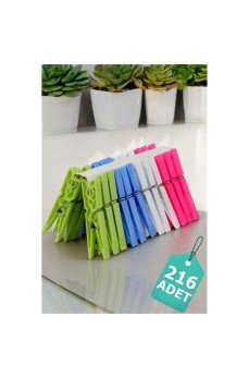Plastik Çamaşır Mandalı 216 Adet Plastik Çamaşır Mandalı 216 Adet