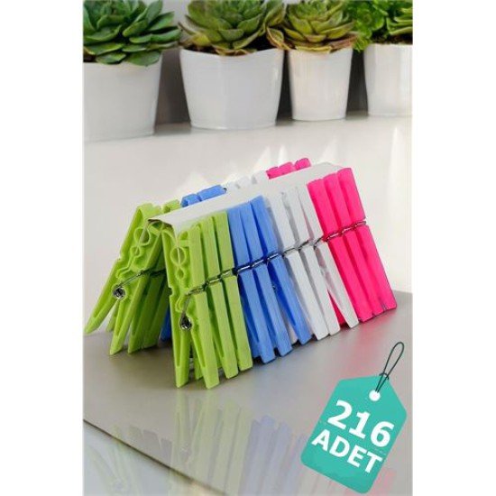 Plastik Çamaşır Mandalı 216 Adet Plastik Çamaşır Mandalı 216 Adet