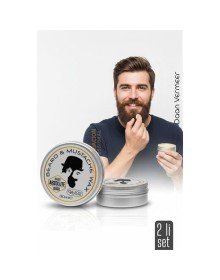 2 li Nano Bıyık Sabitleyici Wax - %100 Doğal, Şekillendirici ve Besleyici Balm