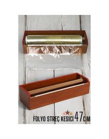 Streç Film Kesici  Ahşap Streçlik Folyo Ve Streç Film Kesici 47 Cm
