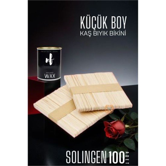 Ağda Spatulası Solingen Küçük Boy 100 ADET Ağda Spatulası Solingen Küçük Boy 100 ADET