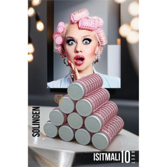 Isıtmalı Sulu Bigudi 2.5 cm 10 Adet Solingen Professional Isıtmalı Sulu Bigudi 2.5 cm 10 Adet Solingen Professional