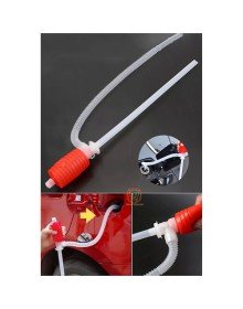 Benzin Yağ  Mazot Sıvı Yakıt Pompası Yarı Manual Taşınabilir Araç Manuel El Sifon Pompası Seti