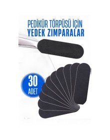 Ayak Törpü Yedeği Yapışkanlı Törpü Zımparası Pedikür Törpü Yedeği 30 ADET
