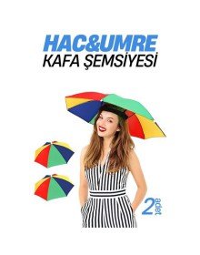 Hac Umre Kafa Şemsiyesi Güneş Koruma Şemsiyesi 2 adet