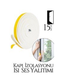 Kapı Ses Isı Yalıtım Sünger Bant 15 METRE
