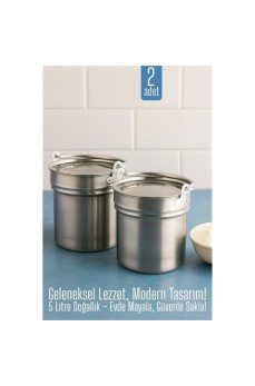 2 li Yoğurt Bakracı – Paslanmaz Çelik 5 Litre | Kapaklı, Hijyenik ve Dayanıklı 2 li Yoğurt Bakracı – Paslanmaz Çelik 5 Litre | Kapaklı, Hijyenik ve Dayanıklı