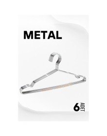 Metal Elbise Askısı Ekonomik 6 Adet Askı Seti