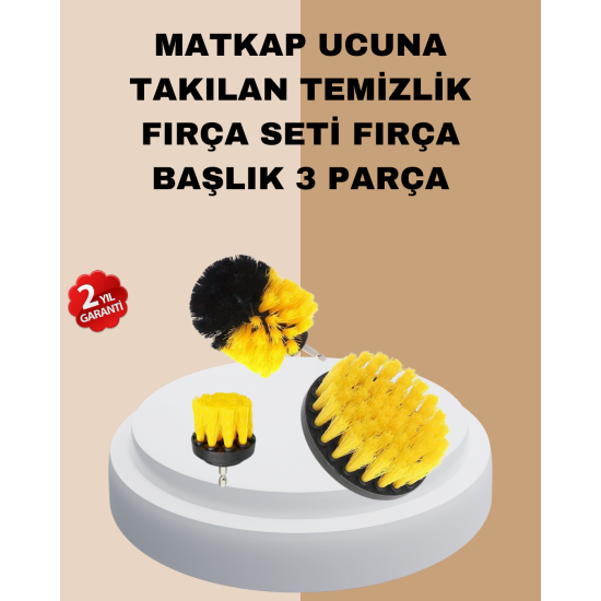 3’lü Matkap Ucu Fırça Takımı Zorlu Kirler İçin 3’lü Matkap Ucu Fırça Takımı Zorlu Kirler İçin