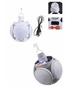 5 Kanatlı Bahçe Aydınlatma Led Askılı Solar Güneş Enerji Usb Sarjlı