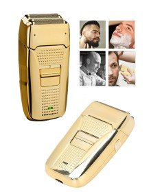 Sakal Kesme Tıraş Makinesi Paslanmaz Çelik Gold Şarjlı