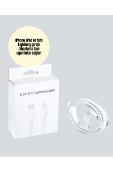 30W Type-C Lightning Hızlı Şarj Kablosu 1.2m iPhone Uyumlu
