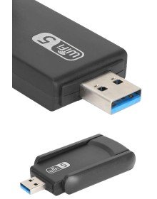 Wifi Adaptörü Bt5.0 Wifi 2'si Bir Arada Çift Bantlı Çift Anten