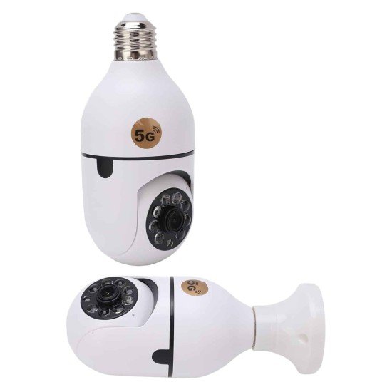 Wifi Güvenlik Kamerası 360 Derece Dönebilen Harekete Duyarlı Gece Görüşlü Ampul