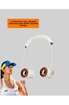 Katlanabilir Asılabilir Fan USB Şarjlı Hafif ve Sessiz Tasarım