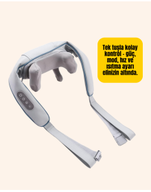 Kablosuz Boyun ve Omuz Masaj Aleti | Isıtmalı ve Yoğurmalı