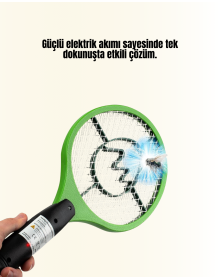 İç ve Dış Mekan Elektrikli Sinek Öldürücü | Hafif ve Ergonomik Tasarım