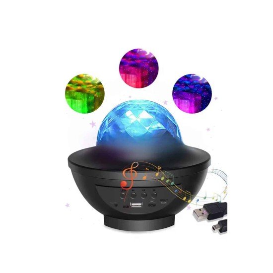 Çok Renkli Projektör Lamba Disko Topu Gece Lambası Kablosuz Çok Renkli Projektör Lamba Disko Topu Gece Lambası Kablosuz