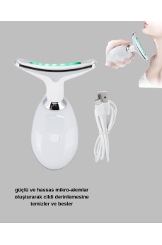 Kablosuz Şarjlı Yüz Masaj Cihazı | Cilt Yenileyici ve Nem Dengeleyici