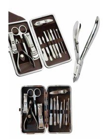 Tırnak Bakım Seti Tırnak Düzeltme Batık 12 Parça Çanta Tipi Manikür Pedikür