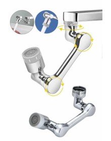 180 Derece Dönebilen Fonksiyonel Paslanmaz Çelik Robotik Kol Musluk Başlığı