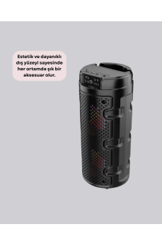 Çift Sürücülü Taşınabilir Kablosuz Hoparlör Çift Sürücülü Taşınabilir Kablosuz Hoparlör