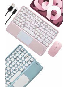 Profesyonel Wifi Q Klavye Bluetooth Klavye Touchpad 10.8 Inç