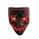 Hallowen Parti Maskesi Neon Led Işıklı Maske 3 Modlu Cadılar Bayramı Maskesi