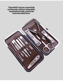 El ve Ayak Bakımı İçin Profesyonel 12 Bakım Seti