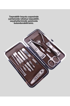 El ve Ayak Bakımı İçin Profesyonel 12 Bakım Seti