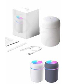 Humidifier LED Işıklı Mini Ortam Oda Kokusu Aromaterapi Buhardanlık