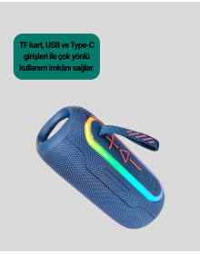 Uzun Pil Ömürlü Bluetooth 5.1 Hoparlör