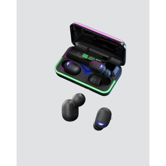 Oyun Modlu E10 Bluetooth Kulaklık Powerbank ve LED Ekranlı