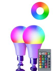 Akıllı RGB Led Ampul Led Uzaktan Kumandalı Renk Değiştiren Ampul