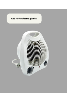 Fanlı Elektrikli Isıtıcı – 3 Kademeli Isı Ayarı ve Güvenli Kullanım Fanlı Elektrikli Isıtıcı – 3 Kademeli Isı Ayarı ve Güvenli Kullanım