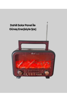 Taşınabilir Şömine Görünümlü Bluetooth Hoparlör – Solar Şarjlı, Alev Işıklı, 7W Ses Taşınabilir Şömine Görünümlü Bluetooth Hoparlör – Solar Şarjlı, Alev Işıklı, 7W Ses