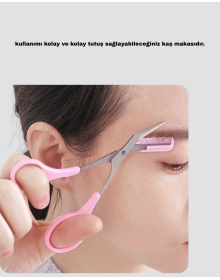 Taraklı Kaş Düzeltme Makası – Hassas Şekillendirme ve Kolay Kullanım