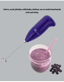 Mutfak İçin Mini El Mikseri – Kahve, Süt, Krema ve Sos Karıştırıcı