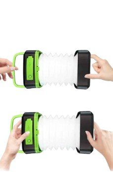 Katlanabilir Kamp Lambası Akordiyon Lamba Şarjlı 3 Kademeli Solar