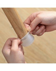 12 Adet Masa Sandalye Mobilya Ayağı Koruyucu Silikon Kılıf -Gürültü Emici Parke Koruyucu Silikon