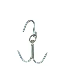 8 mm Kasap Et Kancası - 2'li Dönerli Set - Paslanmaz Çelik - Et İşleme - Hijyenik - Düzenli - Dayanıklı - Uzun Ömürlü