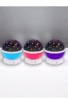 Yıldızlı Gökyüzü Efektli Projektörlü Masa ve Gece Lambası