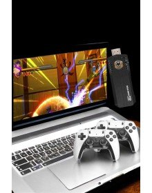 8K Android TV Gme Stick Video Oyun Konsolu Aile Retro 35000 Oyunlu Çift Kollu