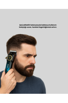USB Type-C Şarjlı Kablosuz/Kablolu Erkek Tıraş Makinesi
