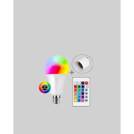 Uzaktan Kumandalı Akıllı LED Ampul, Enerji Tasarruflu