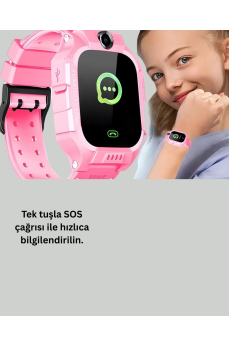 S10 Akıllı Çocuk Saati Anlık Konum ve Sesli Mesaj Destekli